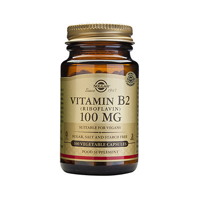 Solgar Vitamin B2 100mg 100 Capsules